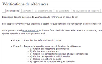 Impression d'écran - Vérifications de références